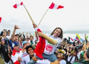Gold Medalist Open Women Anali Gomez from Peru. Credit: ISA/ Rommel Gonzales
