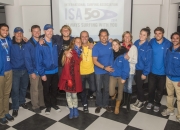 ISA President Fernando Aguerre with the ISA Staff. Photo: ISA/Michael Tweddle