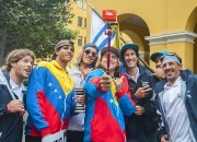 Team Uruguay and Team Venezuela. Credit: ISA/Rommel Gonzales