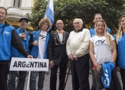 ISA President Fernando Aguerre, Eduardo Arenas and Team Argentina. Credit: ISA/Michael Tweddle