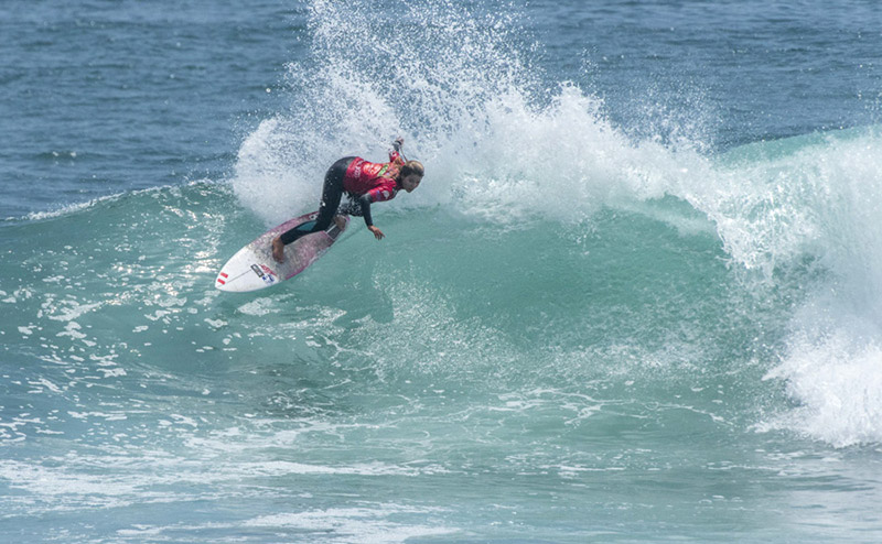 Peru’s Melanie Giunta was the standout of the day in the Women’s draw, earning the highest score of the day of 12.60. Photo: ISA/Michael Tweddle